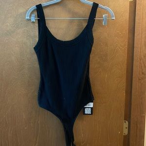 NWT! Back to Back Ribbed Open Back Bodysuit